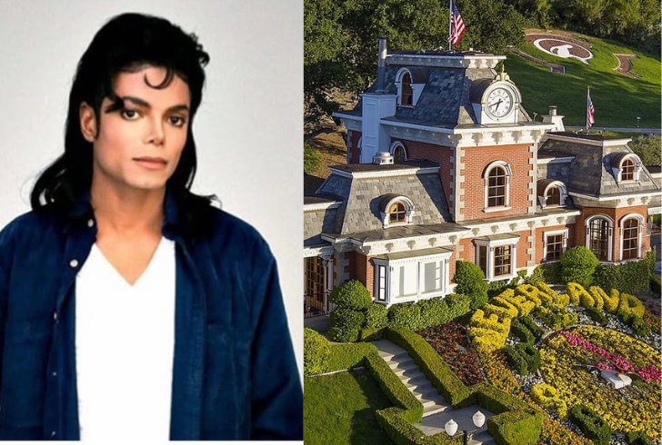 Michael Jackson and his mansion
